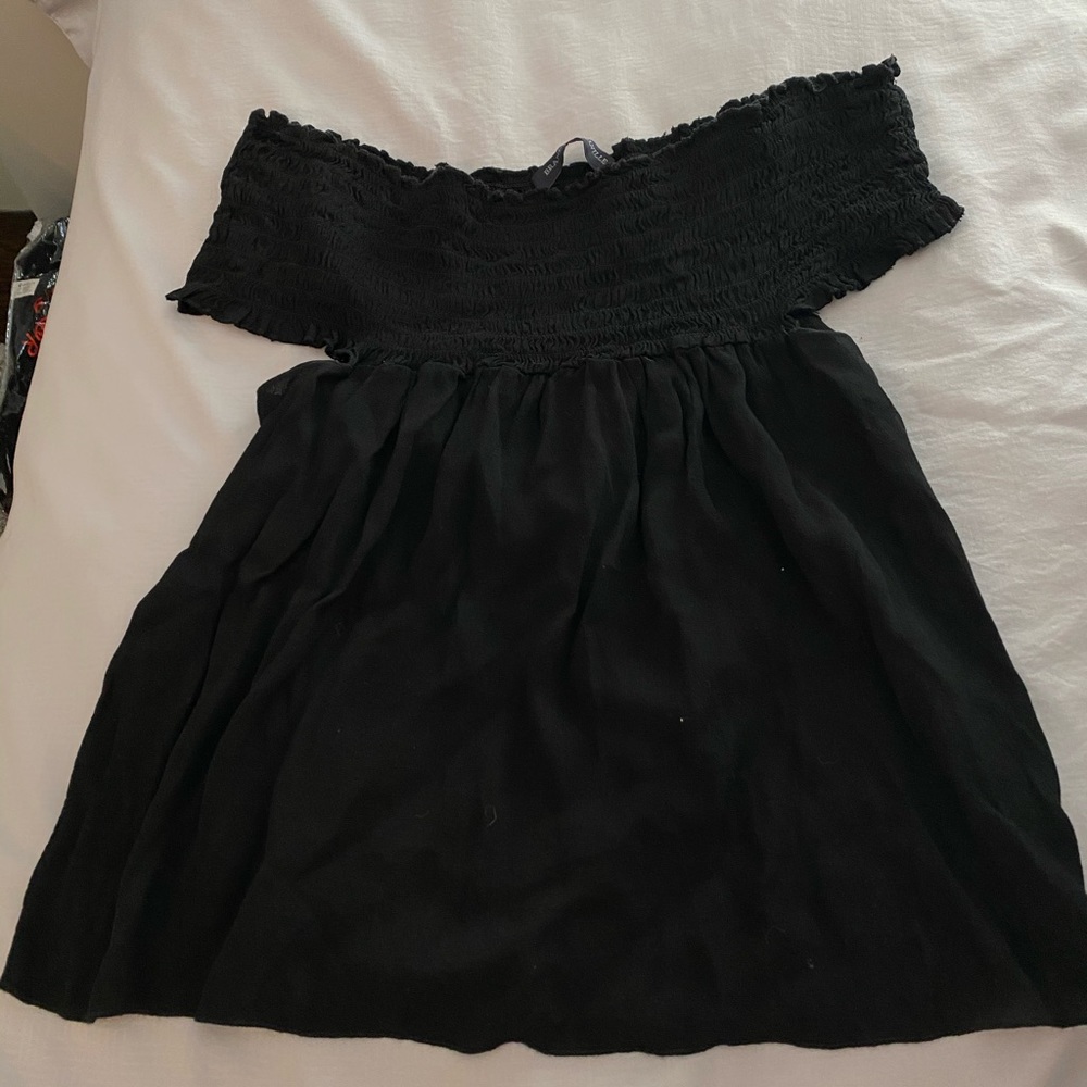 Brandy Mevlile off the shoulder top